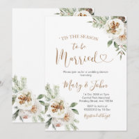 Winter White Floral Wedding Christmas