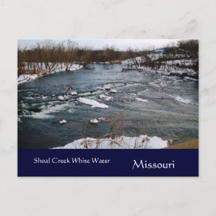 Winter White Water Missouri Postcard