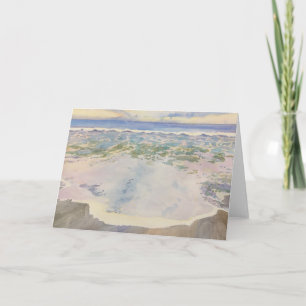 Winter White watercolor by robin purcell Card