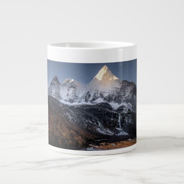 Winter Wilderness Mountain Landscape Mug (Front)