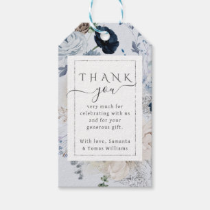 Winter Wildflower Elegant Boho Baby Shower  Gift Tags