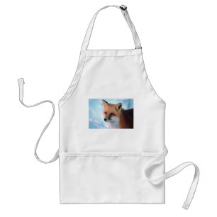 Winter Wildlife Red Fox Standard Apron