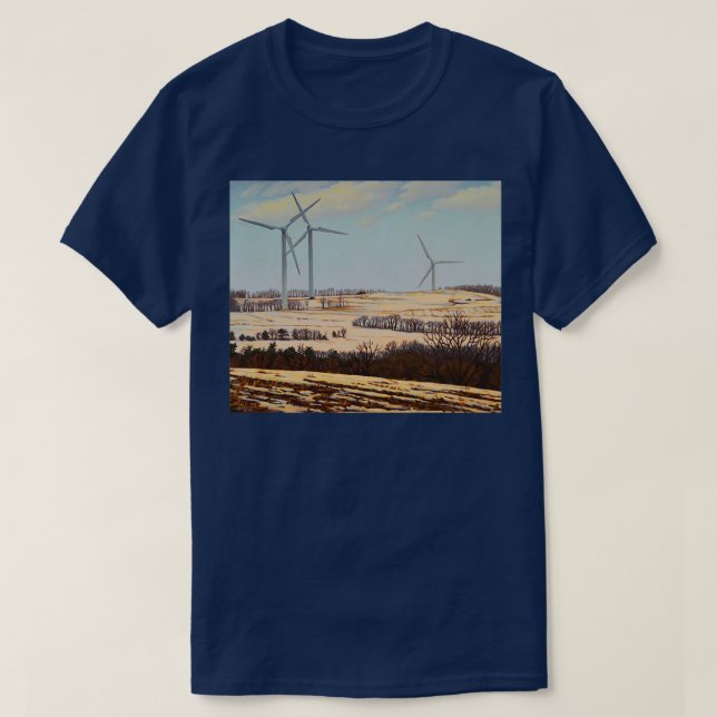 Winter Windmill T-Shirt (Design Front)