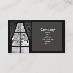 Winter Window Business Cards