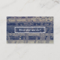 winter window comment card