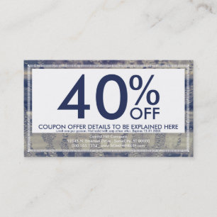 winter window coupon card