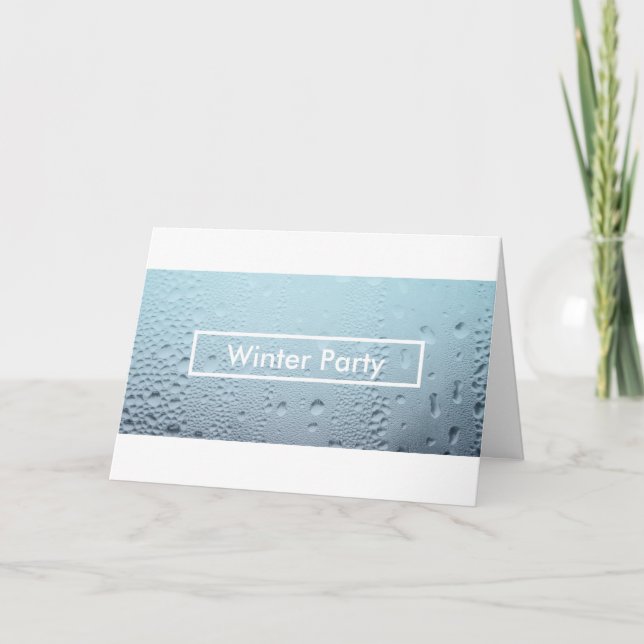 winter window party invitations (Front)