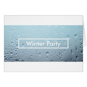 winter window party invitations