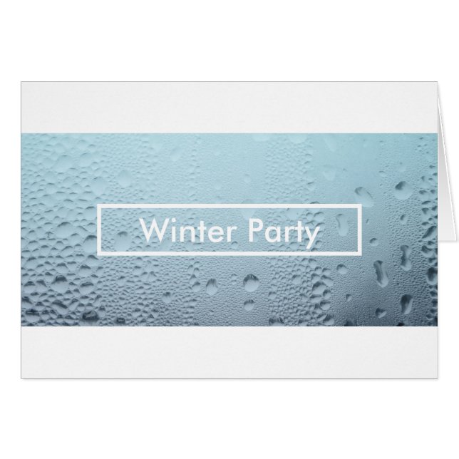 winter window party invitations (Front Horizontal)