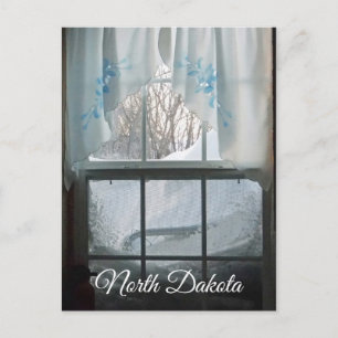 Winter Window View Postcard