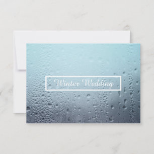 winter window wedding invitation