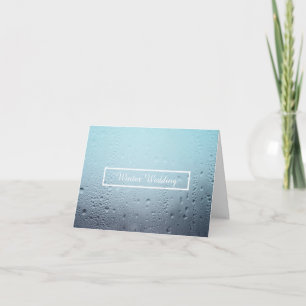 winter window wedding invitation