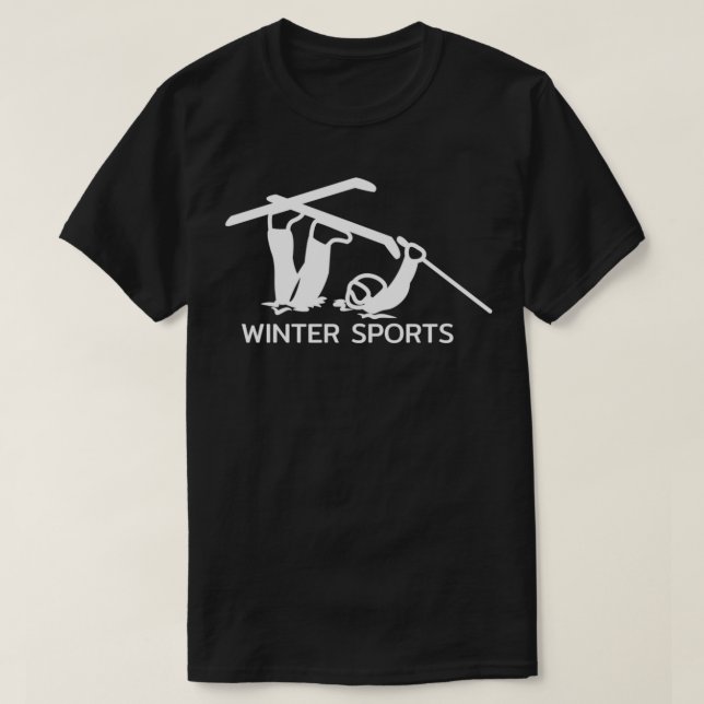 Winter winter sports ski slope snow gift mountains T-Shirt (Design Front)