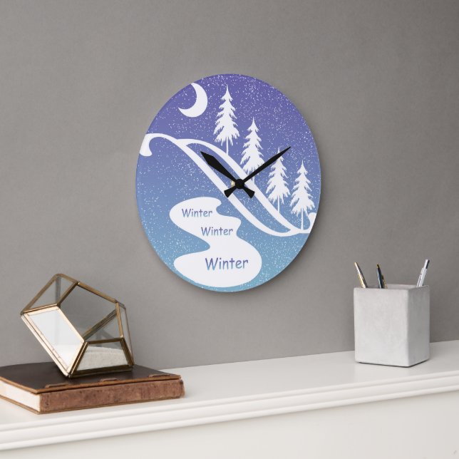 Winter, winter, winter design Wall Clock (Office)