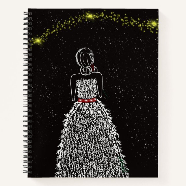 Winter Wish Upon A Star Notebook (Front)