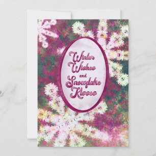 Winter Wishes and Snowflake Kisses Card
