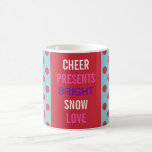 Winter Wishes Celebrate The Holidays Party Mug<br><div class="desc">Have fun entertaining this season with this fun holiday mug.  Personalise it as you choose it also makes a wonderful gift,  or treat yourself.  You will love mixing and matching the collection.  Look for coordinating plates,  napkins and other party ideas all part of the Winter Wishes collection.</div>