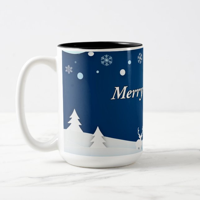Winter Wishes Christmas Mug (Left)