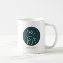 Winter Wishes – Festive Reindeer Christmas Mug