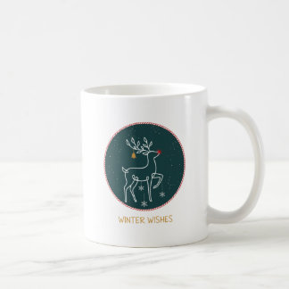 Winter Wishes – Festive Reindeer Christmas Mug