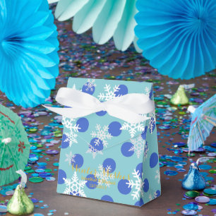 Winter Wishes Holiday Christmas Hanukkah Party Favour Box