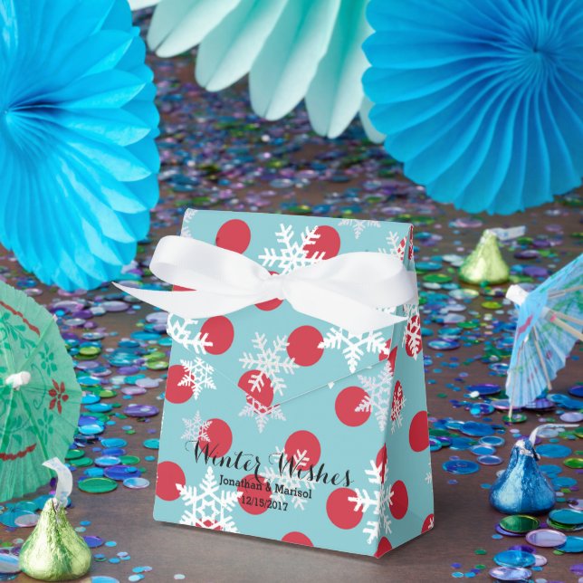 Winter Wishes Holidays Party Favour Box (Party)