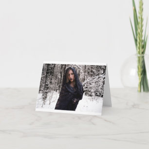 Winter Witch Holiday Card
