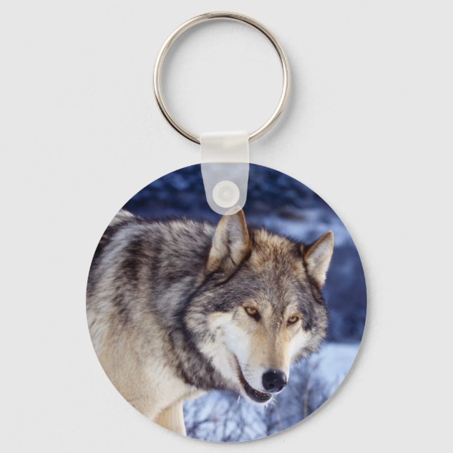 Winter Wolf 2 Key Ring (Front)
