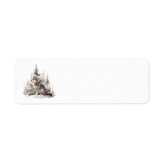 Winter Wolf Address Labels (Front)