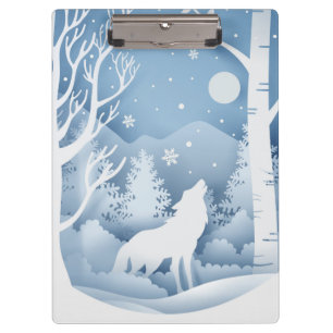 Winter Wolf Clipboard
