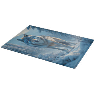 Winter Wolf Cutting Board