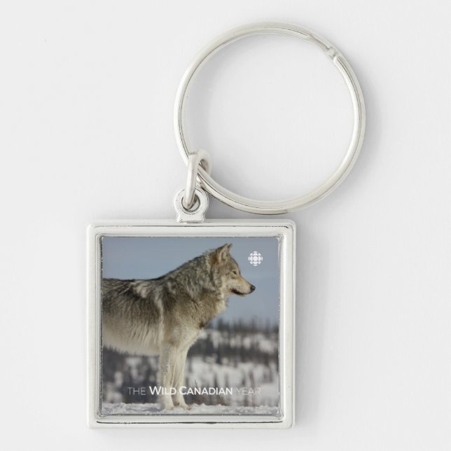 Winter - Wolf Key Ring (Front)