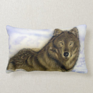Winter Wolf Lumbar Cushion