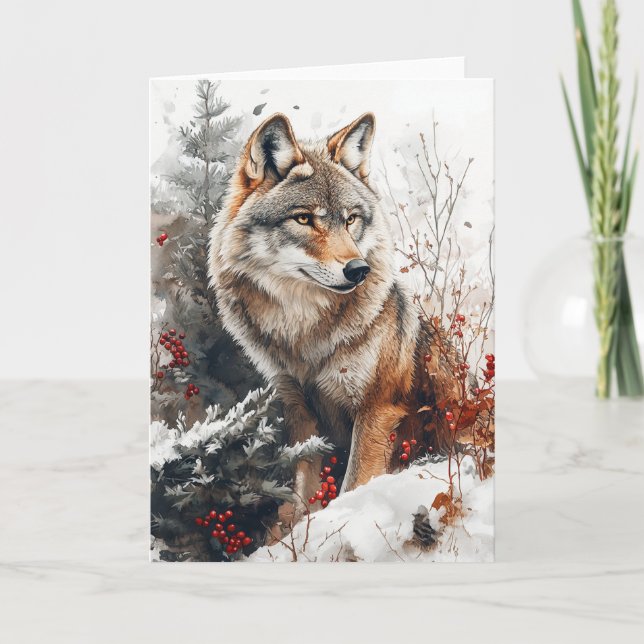 Winter Wolf Notecard Stationary (Front)