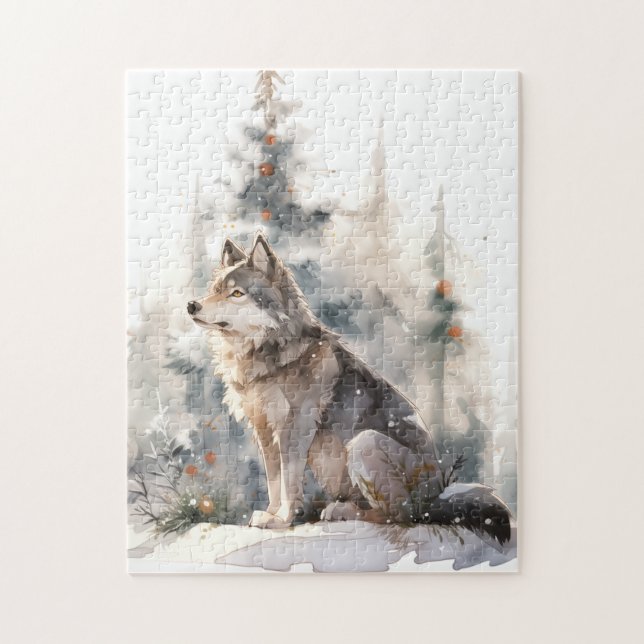 Winter Wolf Puzzle (Vertical)
