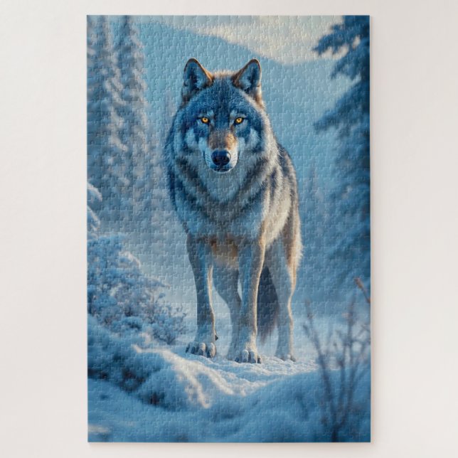 Winter Wolf Puzzle (Vertical)
