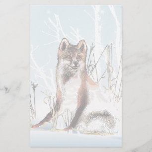 Winter Wolf Stationery