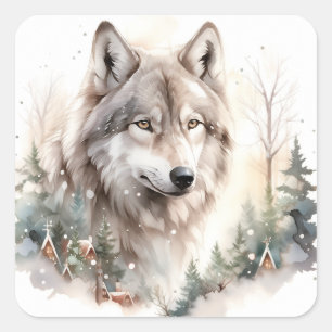 Winter Wolf Stickers
