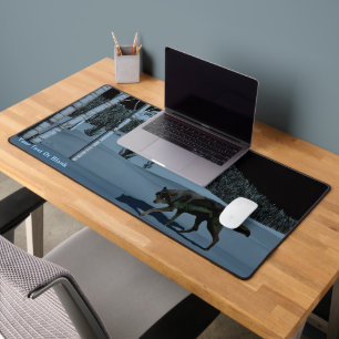 Winter Wolf - Tapetum Lucidum Desk Mat
