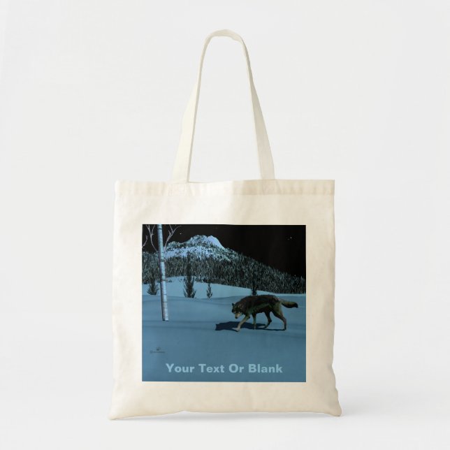 Winter Wolf - Tapetum Lucidum Tote Bag (Front)
