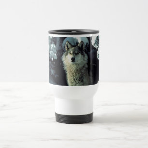 Winter Wolf Travel Mug