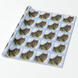 Winter Wolf Wrapping Paper