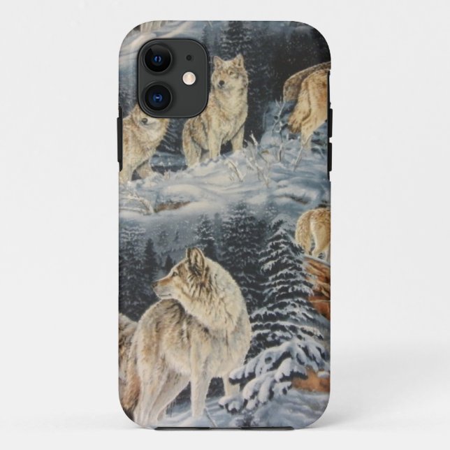 Winter Wolves Case-Mate iPhone Case (Back)