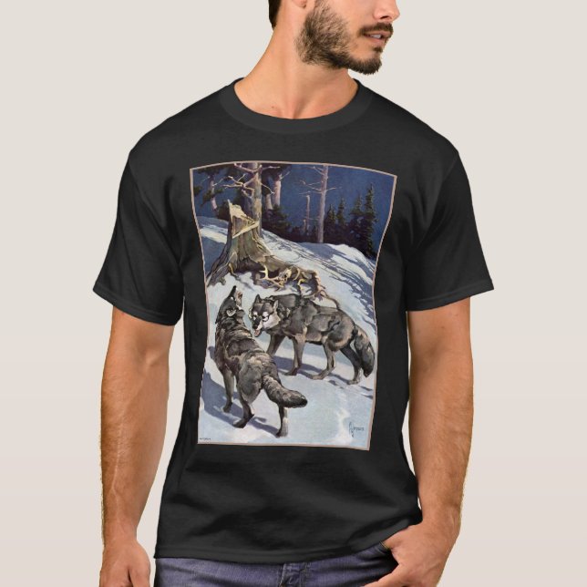 Winter Wolves (Dark Apparel) T-Shirt (Front)