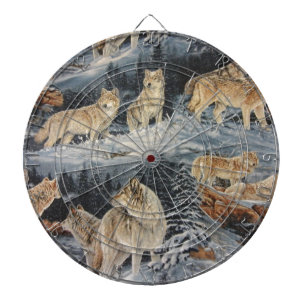 Winter Wolves Dartboard