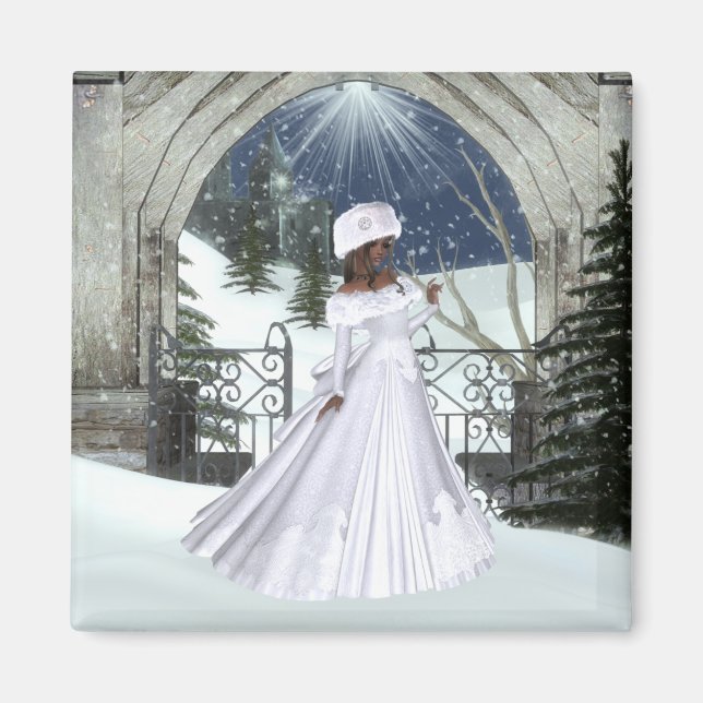 Winter Woman D3 Design - Fantasy Magnet (Front)