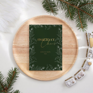Winter Wonder Gold Photo Calligraphy Holiday Card