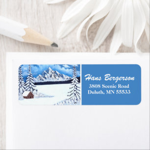Winter Wonder Return Address Labels