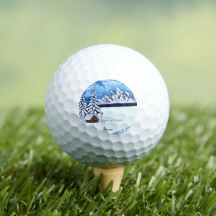 Winter Wonder Scene Golf Balls