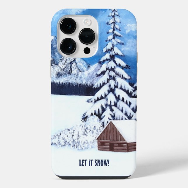 Winter Wonder Scene iPhone Case 14 Pro Max (Back)